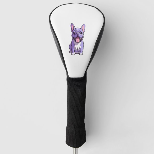 Funda Para Palo De Golf Bulldog francés Lilac 2 (Anverso)