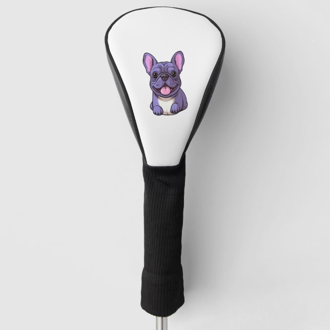 Funda Para Palo De Golf Bulldog francés Lilac 7 (Anverso)