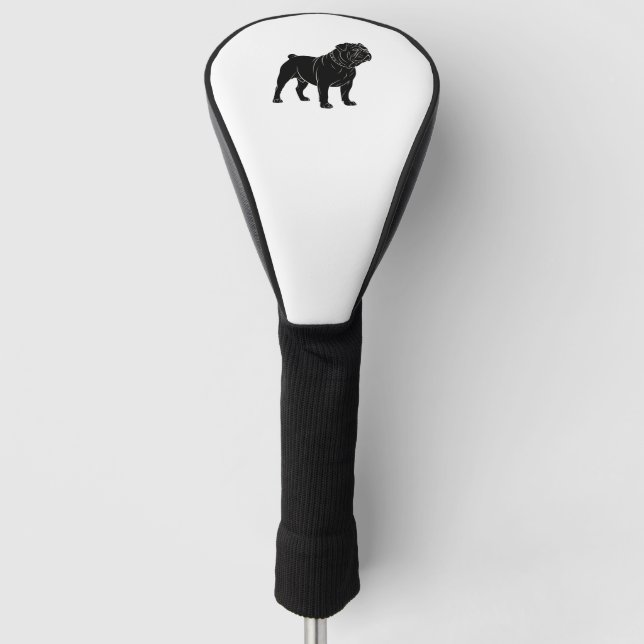 Funda Para Palo De Golf Bulldog Silhouette (Anverso)