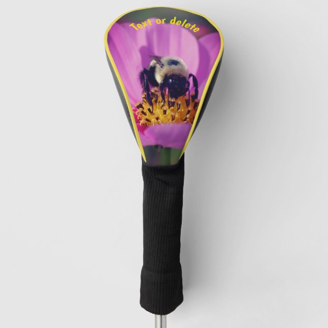 Funda Para Palo De Golf Bumble Abeja En Flor Cosmos Personalizado (Anverso)