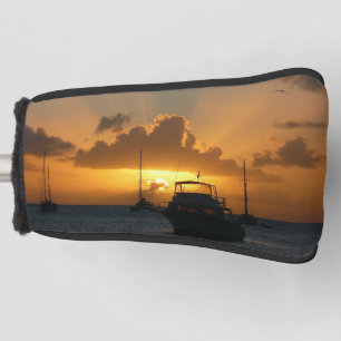Funda Para Palo De Golf Buques y el atardecer en la costa tropical
