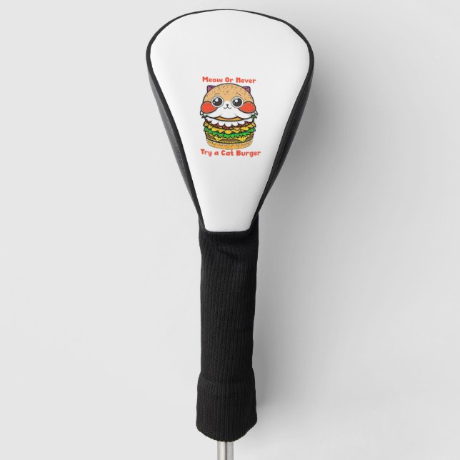 Funda Para Palo De Golf Burger de gatos (Anverso)