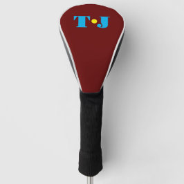 Funda Para Palo De Golf Burgundy Personalizado Monogramado
