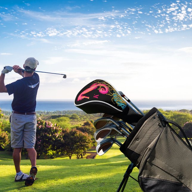 Funda Para Palo De Golf Caballo marino blanco rosado náutico (Subido por el creador)