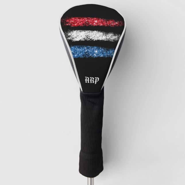 Funda Para Palo De Golf *~* Cabecera de golf Cubierta Patiótica Bandera mo (Anverso)