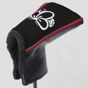 Funda Para Palo De Golf Cabeza de golf con flor de ciruelo en forma de mar