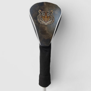 Funda Para Palo De Golf Cabeza de tigre, cara, piel
