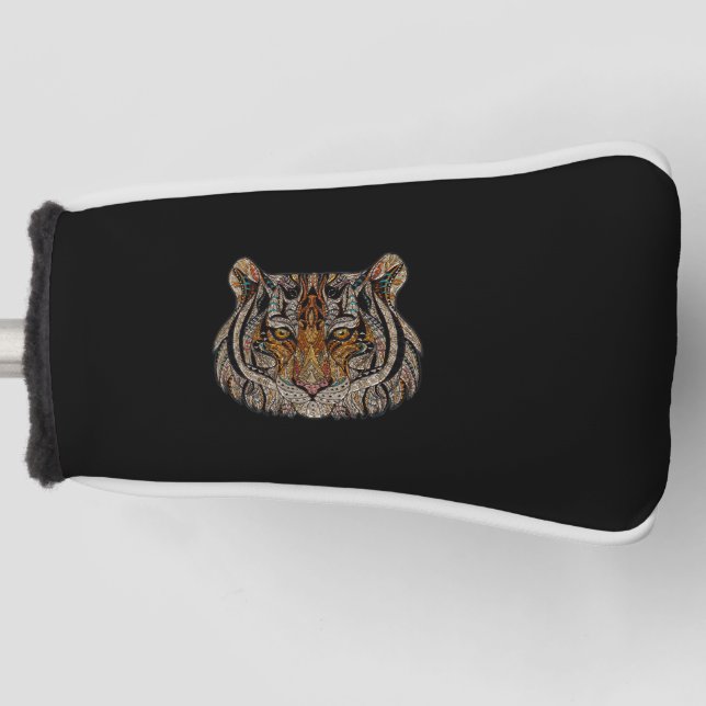 Funda Para Palo De Golf Cabeza del tigre, cara (Anverso)