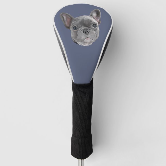Funda Para Palo De Golf Cachorro de Bulldog francés (Anverso)