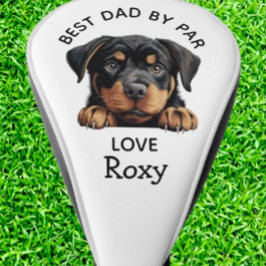 Funda Para Palo De Golf  Cachorro Rottweiler Personalizado 