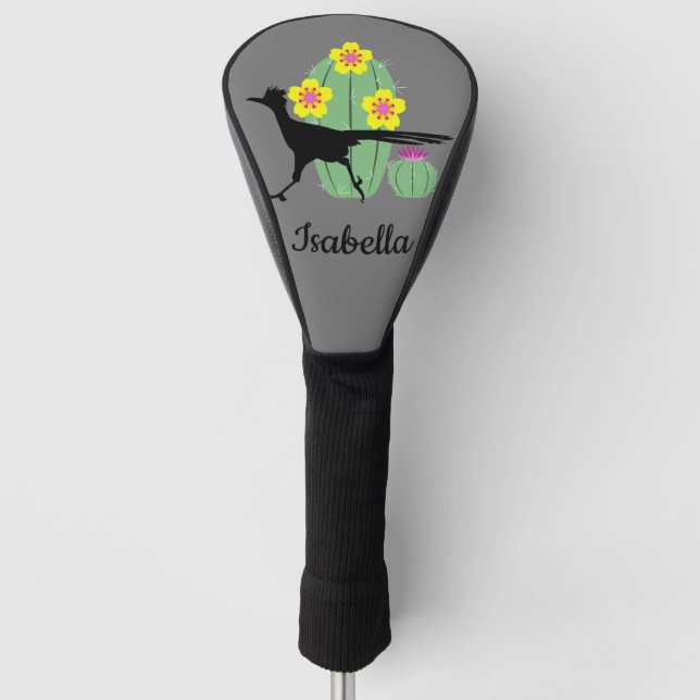 Funda Para Palo De Golf Cacti Y Roadrunners (Anverso)