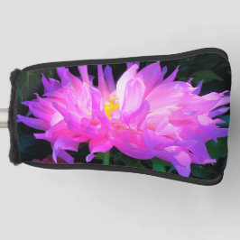 Funda Para Palo De Golf Cactus Dahlia rosa y morado asombroso