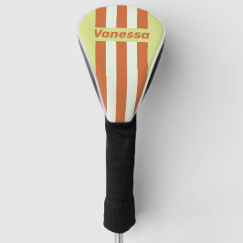 Funda Para Palo De Golf Cactus del Desierto Retro con Rayas de Alfiler y N