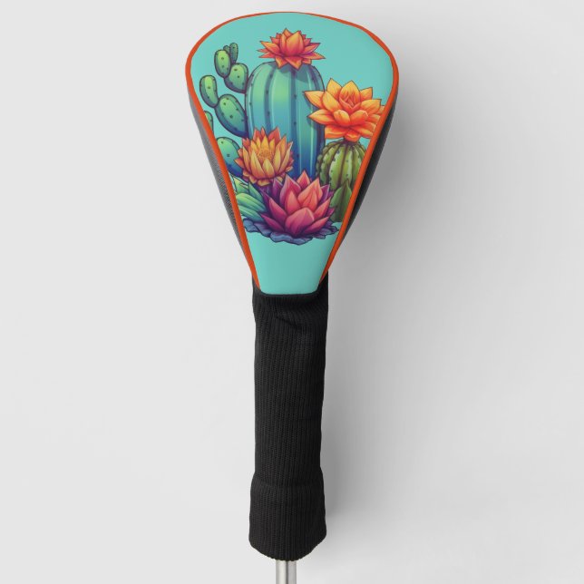 Funda Para Palo De Golf Cactus en crecimiento de bonito (Anverso)