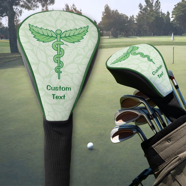 Funda Para Palo De Golf Caduceo con fondo de hojas (Subido por el creador)