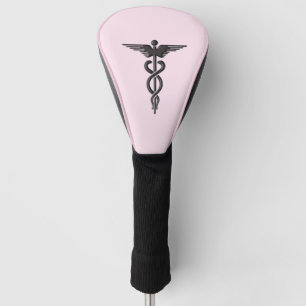 Funda Para Palo De Golf Caduceto médico rosa