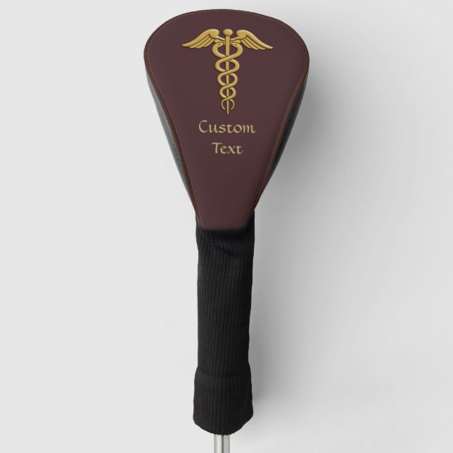 Funda Para Palo De Golf Caduceus dorado (Anverso)