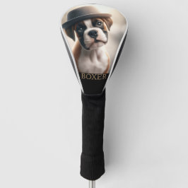 Funda Para Palo De Golf Caja de cachorro Boxer adorable – Arte de perro el