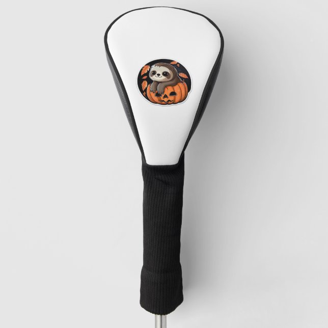 Funda Para Palo De Golf calabaza lenta Halloween pegatina camiseta sobredi (Anverso)