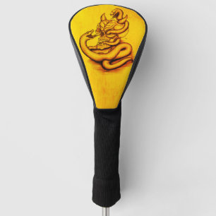Funda Para Palo De Golf Calavera - Cabeza malvada con serpiente