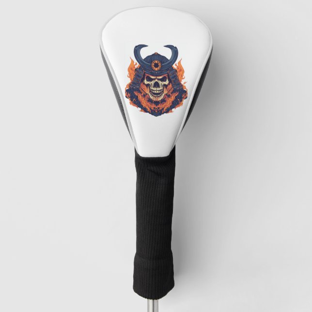 Funda Para Palo De Golf Calavera de Oni Samurái (Anverso)