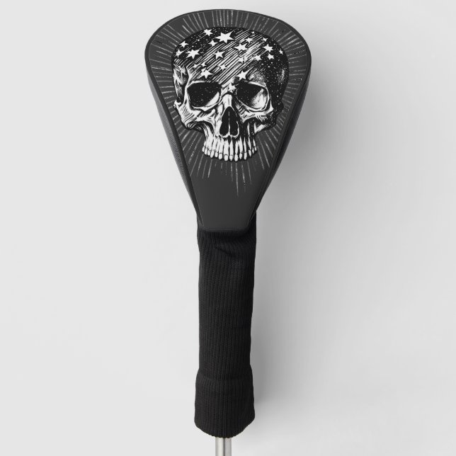 Funda Para Palo De Golf Calavera y estrellas II (Anverso)