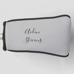 Funda Para Palo De Golf Calligrafía Minimalista simple y simple de diseño