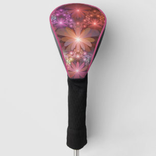 Funda Para Palo De Golf Cama De Flores Coloridas Brillantes Resumen Arte F