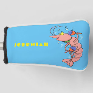 Funda Para Palo De Golf Camarón alegre, personalizado de la gamba