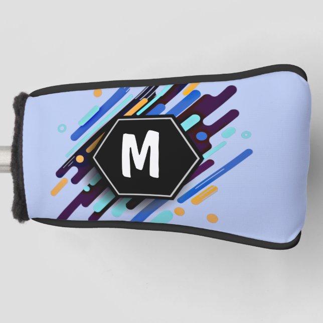 Funda Para Palo De Golf Cambiar a cualquier franja inicial de pintura azul (Anverso)