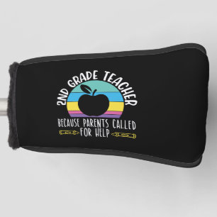 Funda Para Palo De Golf Camisas de Maestros de 2º Grado que amo a mis segu