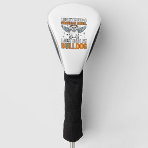 Funda Para Palo De Golf Camiseta Ángel de la Guarda Bulldog Amante de Perr