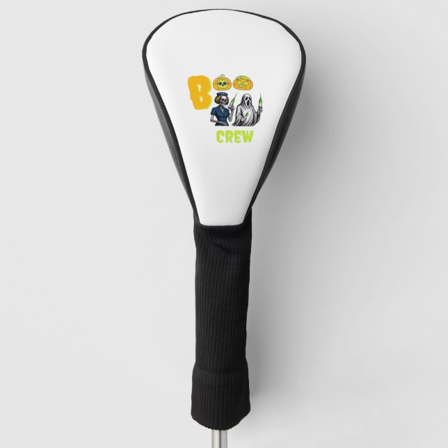 Funda Para Palo De Golf Camiseta Clásica De Boo Crew (Anverso)