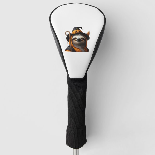 Funda Para Palo De Golf Camiseta clásica Sloth Halloween (Anverso)
