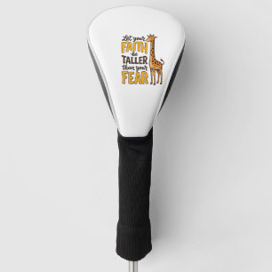Funda Para Palo De Golf Camiseta cristiana vintage de jirafa Fear Over Fai
