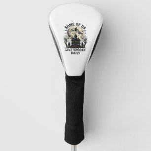 Funda Para Palo De Golf Camiseta de Halloween diario con luna embrujada vi