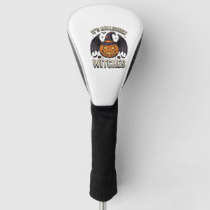 Funda Para Palo De Golf Camiseta de murciélago vintage de calabaza de bruj