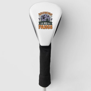 Funda Para Palo De Golf Camiseta de vampiro de Halloween vintage que muest