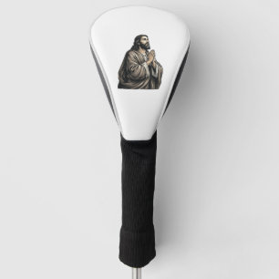 Funda Para Palo De Golf Camiseta religiosa de hombre orando con grabado vi
