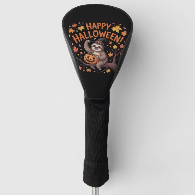 Funda Para Palo De Golf Camiseta sobredimensionada del Día de Halloween (Anverso)