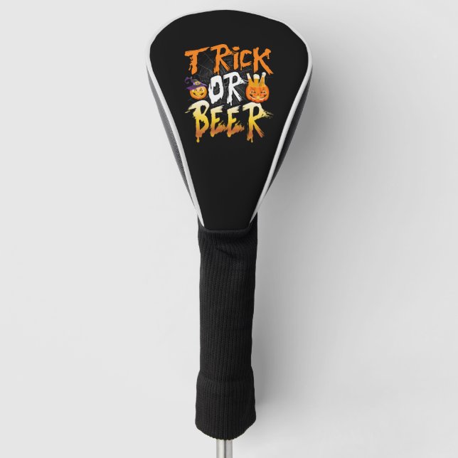 Funda Para Palo De Golf Camiseta Trick O Beer T (Anverso)