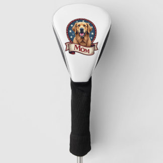 Funda Para Palo De Golf Camiseta Vintage de Golden Retriever Patriótica pa