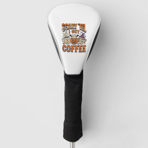 Funda Para Palo De Golf Camiseta Vintage de Halloween Café Espeluznante Ha