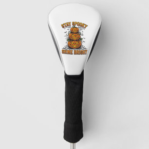 Funda Para Palo De Golf Camiseta vintage de Halloween calabaza espeluznant