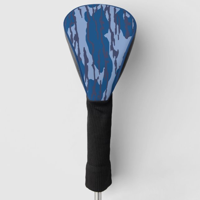 Funda Para Palo De Golf Camo azul Modelo militar Camuflaje azul (Anverso)