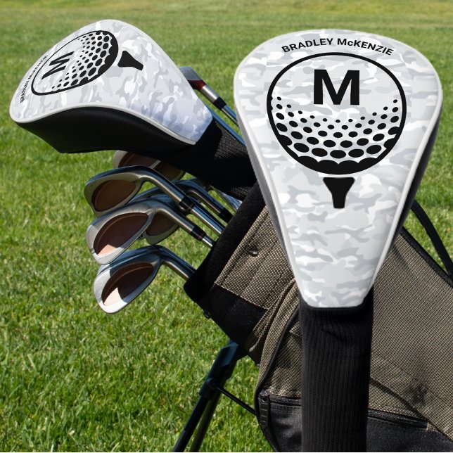 Funda Para Palo De Golf Camo Monograma Golfer Name (Subido por el creador)