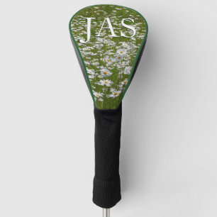 Funda Para Palo De Golf Campo de flores silvestres de Daisies Alaskan