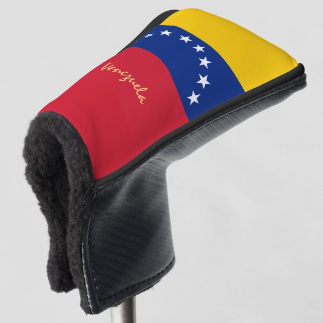 Funda Para Palo De Golf Campos de golf Bandera Venezuela y Venezuela (Anverso 3/4)