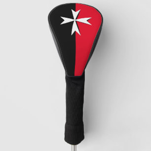 Funda Para Palo De Golf Campos de golf de la bandera maltesa Cross & Malta