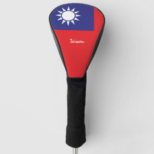 Funda Para Palo De Golf Campos de golf de Taiwan y bandera taiwanesa